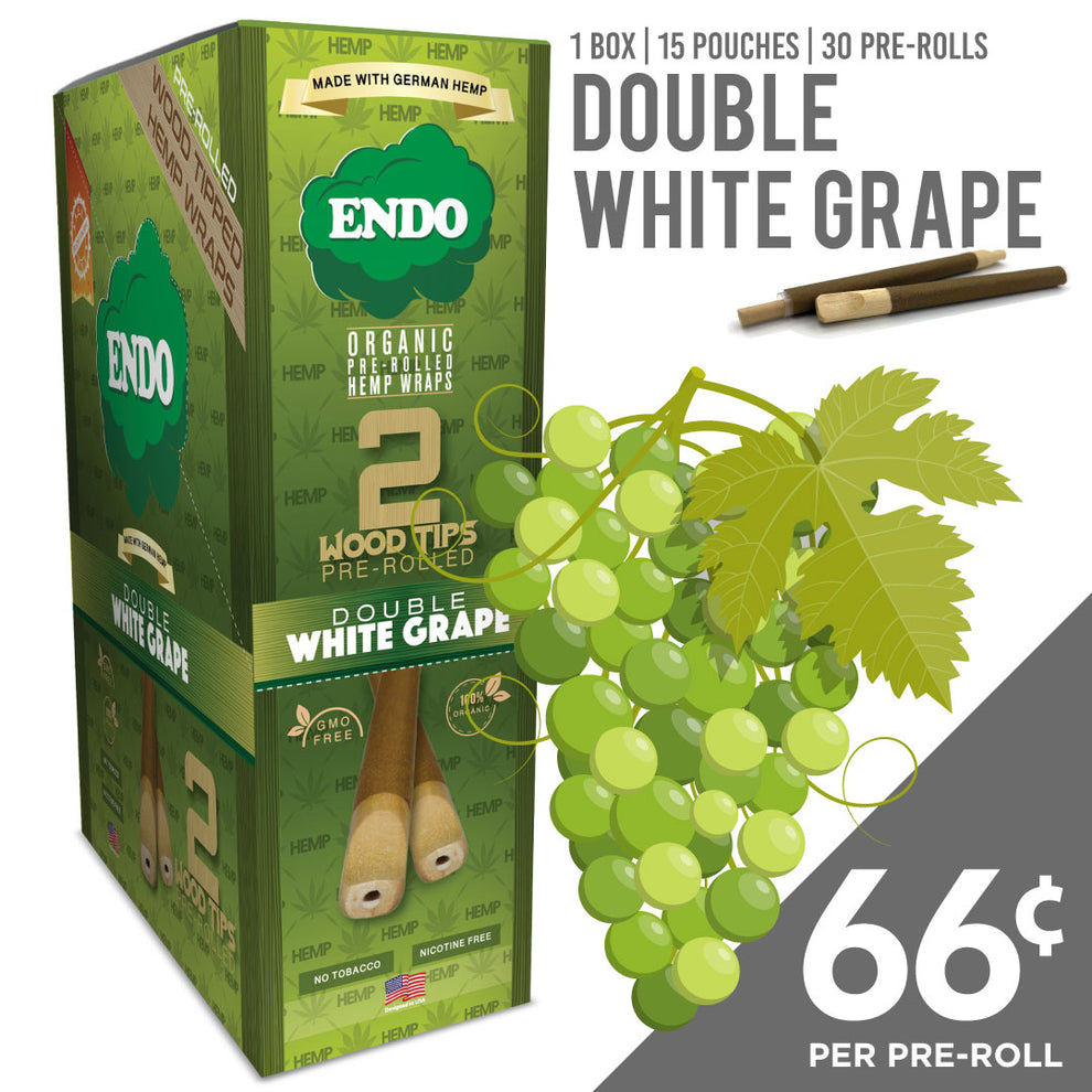 Endo Hemp Wood Tip Blunt PreRoll Box ENDO HEMP WRAP