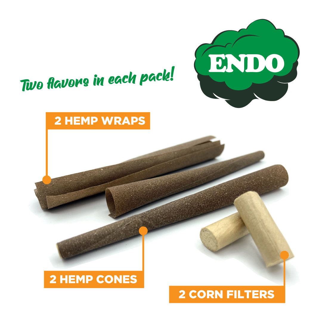 Endo Triple Double Hemp Wraps & Cones Box – ENDO HEMP WRAP